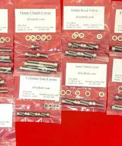 2004-2007 KTM 300 KTM300 Polished Stainless Steel Engine Bolt Kit Set