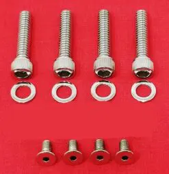 2014 & Up Show Polished Stainless Harley Switches & Control Levers Allen Bolt Kit