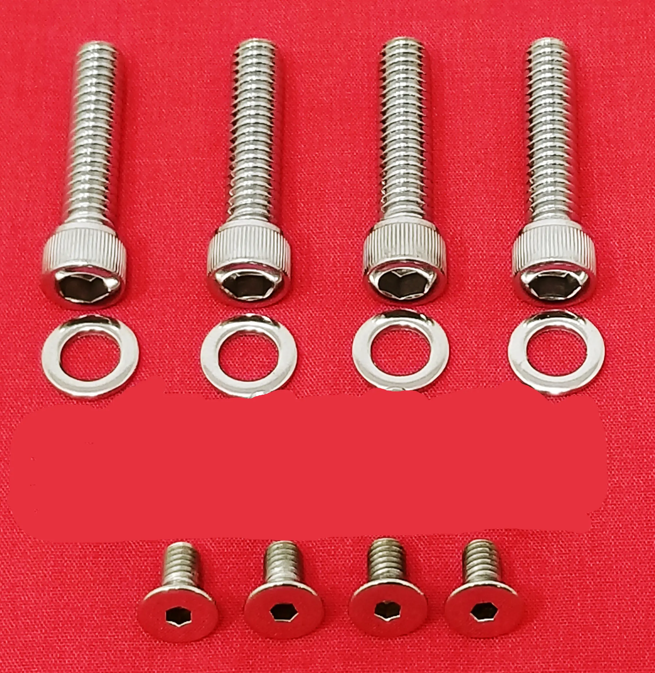 2014 & Up Show Polished Stainless Harley Switches & Control Levers Allen Bolt Kit