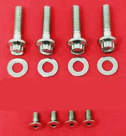 2014 & Up Polished Stainless Harley Touring Switches & Control Levers ARP 12pt Bolt Kit