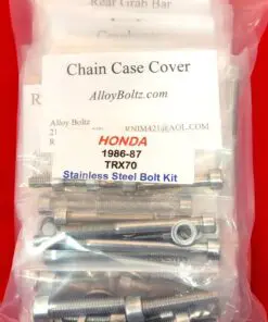 Alternative view of Honda 1986-87 TRX70 Polished Stainless Steel ATV Bolt Kit Set