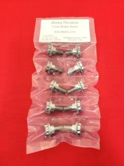 Alternative view of Harley 1999-2016 CVO Touring Ultra Road King Street Glide Show Polished ARP 12pt Stainless Front Brake Rotor Disc Style Bolt Kit