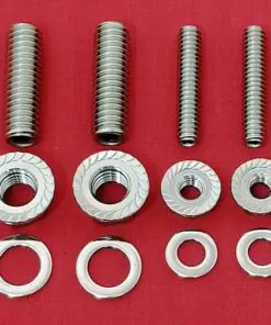 SBC Small Block Chevy 283 305 327 350 400 Fuel Pump Block-Off Plate Stainless Steel Stud Kit Set Bolts
