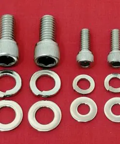 SBC Small Block Chevy 283 305 327 350 400 Fuel Pump Block-Off Plate Stainless Steel Allen Bolt Kit Set