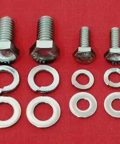 SBC Small Block Chevy 283 305 327 350 400 Fuel Pump Block-Off Plate Stainless Steel Hex Bolt Kit Set