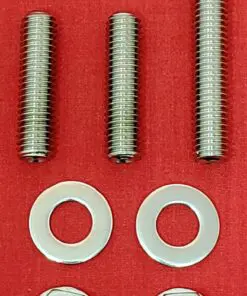 SBC Small Block Chevy 283 305 307 327 350 400 Thermostat Housing Stainless Steel Stud Kit Set Bolts