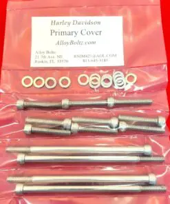 Alternative view of 2006 & UP Dyna Primary Cover Only Polished Stainless Steel Allen Bolt Kit