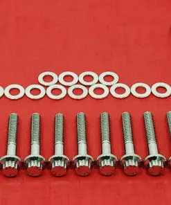 2006 & UP Dyna Primary Cover Only Polished Stainless Steel ARP 12pt Bolt Kit