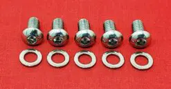 2007 & Up Touring Derby Cover Polished Stainless Steel Buttonhead Bolt Kit