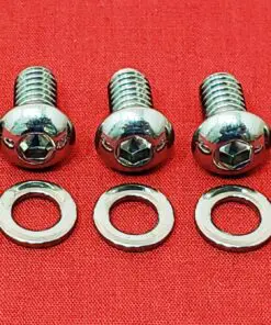 1999-2005 Dyna Derby Cover Polished Stainless Steel Buttonhead Bolt Kit