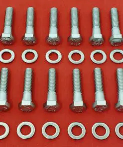 Big Block Ford BBF Stock Exhaust Manifold Stainless Steel Hex Bolt Kit