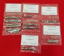 YAMAHA 1979-1992 QT50 Yamahopper Polished Stainless Steel Engine Bolt Kit Set