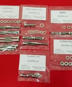 YAMAHA 1979-1992 QT50 Yamahopper Polished Stainless Steel Engine Bolt Kit Set