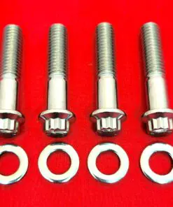 2018 & Up Softail Polished Grade 8 ARP Stainless Front Footboard Bolt Kit