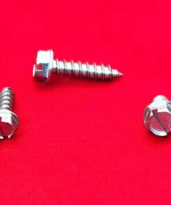 #10 x 1 1/4 Stainless Steel Slotted Hex Head Sheet Metal Screw
