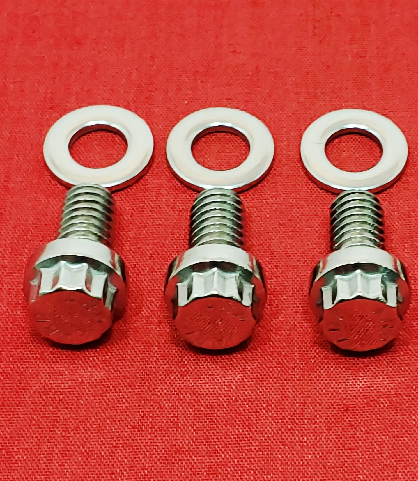 1987-1999 Touring Derby Cover Polished Stainless Steel ARP 12pt Bolt Kit