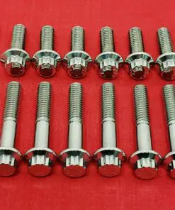 1999-2017 Dyna Softail Touring Rocker Box Cover Polished Stainless Steel ARP 12pt Bolt Kit