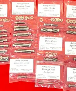 1995-1999 Buell Thunderbolt Cyclone Polished Stainless Steel Allen Bolt Engine Kit Set