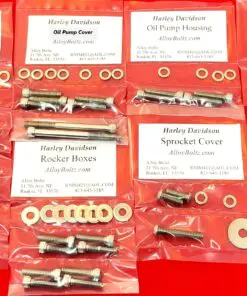 2008-2010 Buell XB9 XB12 Polished Stainless Steel Allen Bolt Engine Kit Set