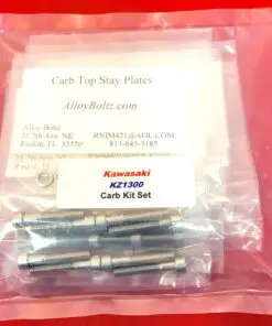 KAWASAKI 1979-1988 KZ1300 Polished Stainless Steel Carb Bolt Kit Set - Image 6
