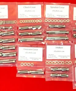 KAWASAKI 1984 KZ700 Polished Stainless Steel Engine Bolt Kit Set
