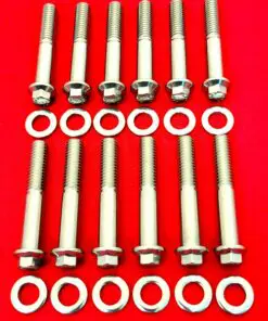 SB Chevy Log Style Grade 8 ARP Stainless Steel Exhaust Manifold Bolt Kit