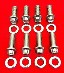 2000 & Up Softail Polished Grade 8 ARP Stainless Front Footboard Bolt Kit