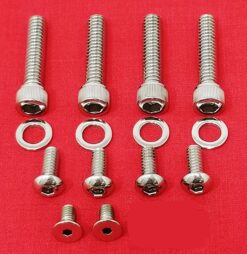 1996-2013 Polished Stainless Harley Switches & Control Levers Allen Bolt Kit