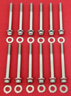 2004-2010 Sportster Show Polished Grade 8 ARP Stainless Case Bolt Kit