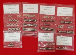 HONDA 1973-76 CR250 M M1 ELSINORE POLISHED STAINLESS STEEL ENGINE BOLT KIT