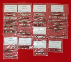 HONDA XR600 XR600R POLISHED STAINLESS STEEL ENGINE BOLT KIT