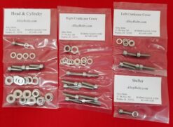 HONDA 1974-78 CR125M, M1 ELSINORE POLISHED STAINLESS STEEL ENGINE BOLT KIT