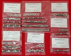 HONDA XL500 XR500 POLISHED STAINLESS STEEL ENGINE BOLT KIT