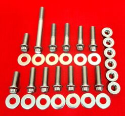 2007 FLH-FLT Touring Ultra Road King Street Glide Show Polished Grade 8 ARP Stainless Engine Mount Bolt Kit