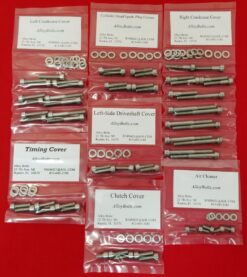 HONDA 2003-2009 VTX1300 POLISHED STAINLESS STEEL ENGINE BOLT KIT