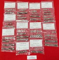 HONDA 1975-79 GL1000 GOLDWING POLISHED STAINLESS STEEL ENGINE BOLT KIT