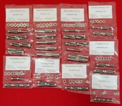 HONDA 2002-2008 VTX1800 POLISHED STAINLESS STEEL ENGINE BOLT KIT