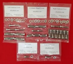 HONDA 1988-2007 VT600 SHADOW Polished Stainless Steel Engine Bolt Kit Set