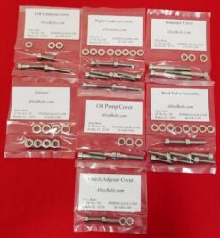YAMAHA 1970-1975 RD250 RD350 DS7 R5 POLISHED STAINLESS STEEL ENGINE BOLT KIT