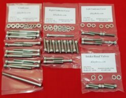 YAMAHA 1974-1977 TY250 POLISHED STAINLESS STEEL ENGINE BOLT KIT