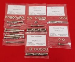 YAMAHA 1980-1990 YZ465 IT490 YZ490 POLISHED STAINLESS STEEL ENGINE BOLT KIT