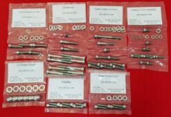 YAMAHA 1982-1987 YZ250 POLISHED STAINLESS STEEL ENGINE BOLT KIT