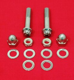 2008 & Up Dyna Polished 12Pt. Grade 8 ARP Stainless Rear Shock Bolt Kit