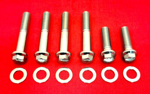 FORD FE 352 390 406 427 428 Grade 8 ARP Polished Stainless Steel C-6 Bellhousing Bolt Kit for Stick/ Manual