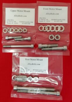 HONDA CB350 CL350 SL350 TWIN POLISHED STAINLESS STEEL MOTOR MOUNT BOLT KIT