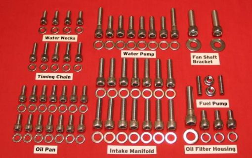 49-53 Ford Flathead Stainless Steel Allen Bolt Engine Kit