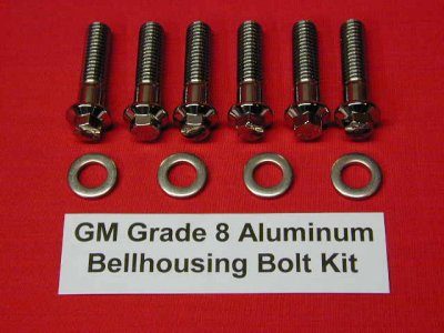 GM Grade 8 Stainless ARP Aluminum Bellhousing Kit