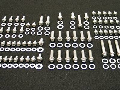 SBC CHEVY ENGINE BOLTS KIT STAINLESS SMALL BLOCK 265 283 305 327 350 400 HEX SET