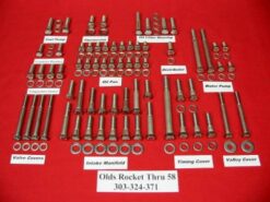 58 & Older Olds Rocket Stainless Hex Engine Bolt Kit