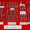 193 Pc Chevy 4.3L V-6 Stainless Steel Hex Engine Bolt Kit